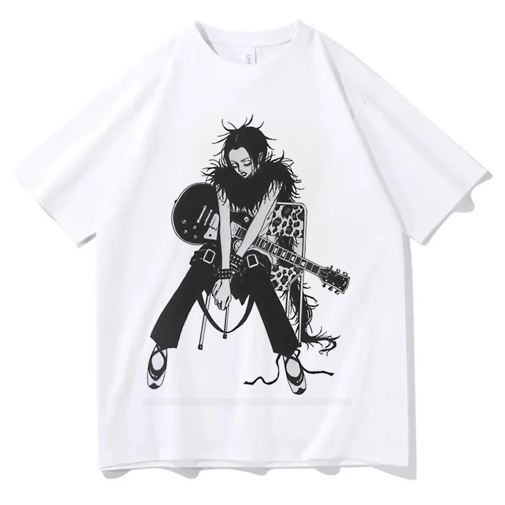 Nana Osaki t-shirt girl clearance sales alternative  gothic goth graphic t shirt gothic y2k funny anime grunge
