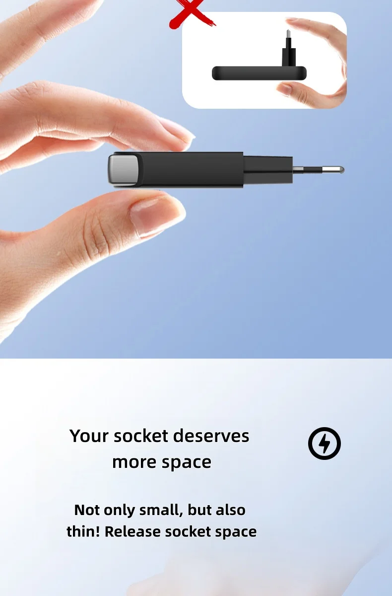 Gallium Nitride 45W PD Fast Charger: Ultra-Thin, Portable, Space-Saving, Compatible with Apple, Android Phones, Laptops, Tablets