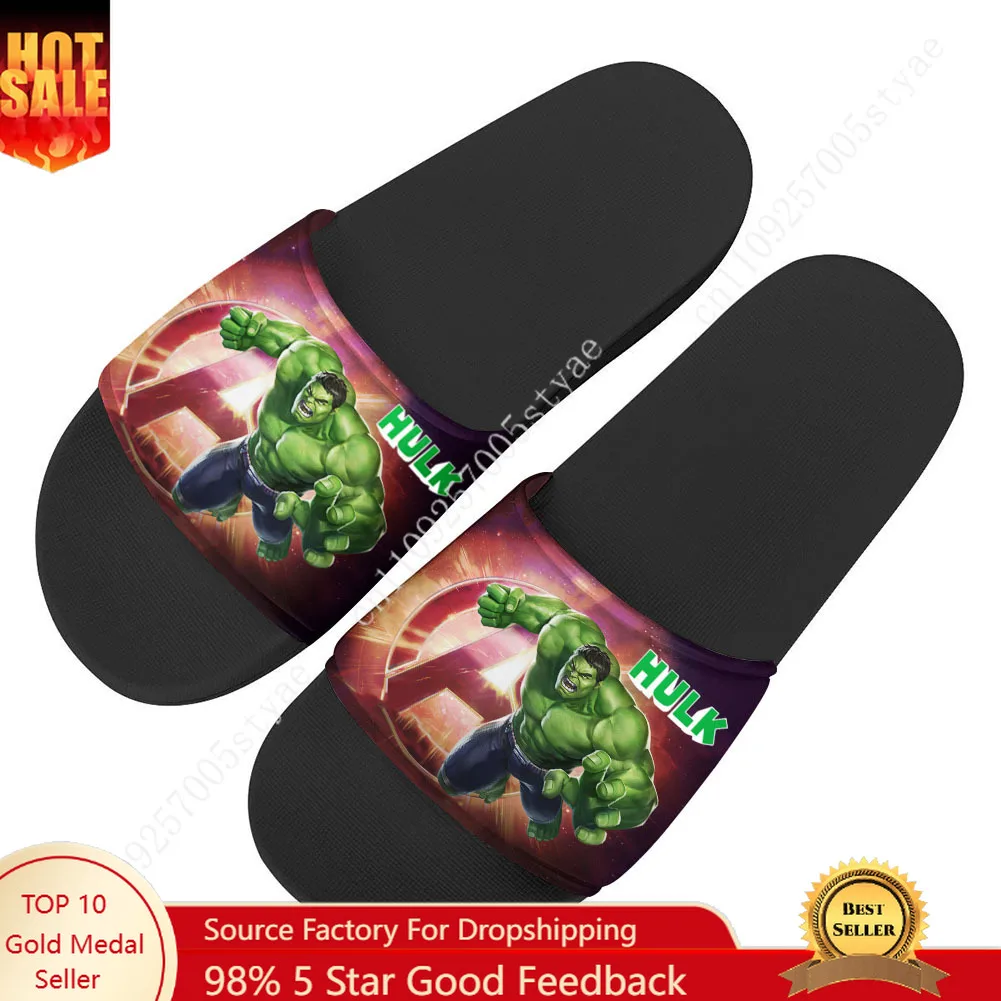 

Marvel Avengers Hulk lippers Home Outdoor Casual Water Shoes Men Women Teenager Beach Pool Sandals Summer Slipper
