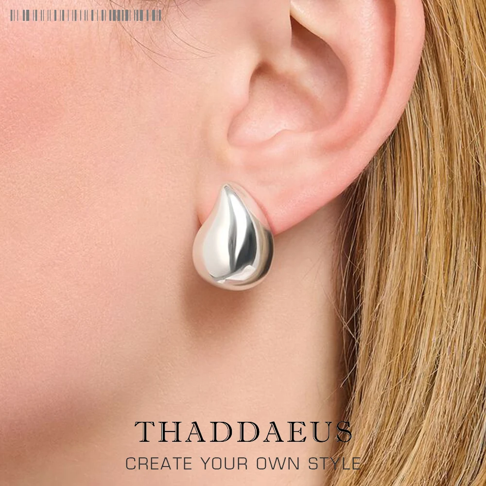 

Серьги-слезы с каплями воды, европейские ювелирные изделия для женщин, осенний модный подарок из стерлингового серебра 925 пробы