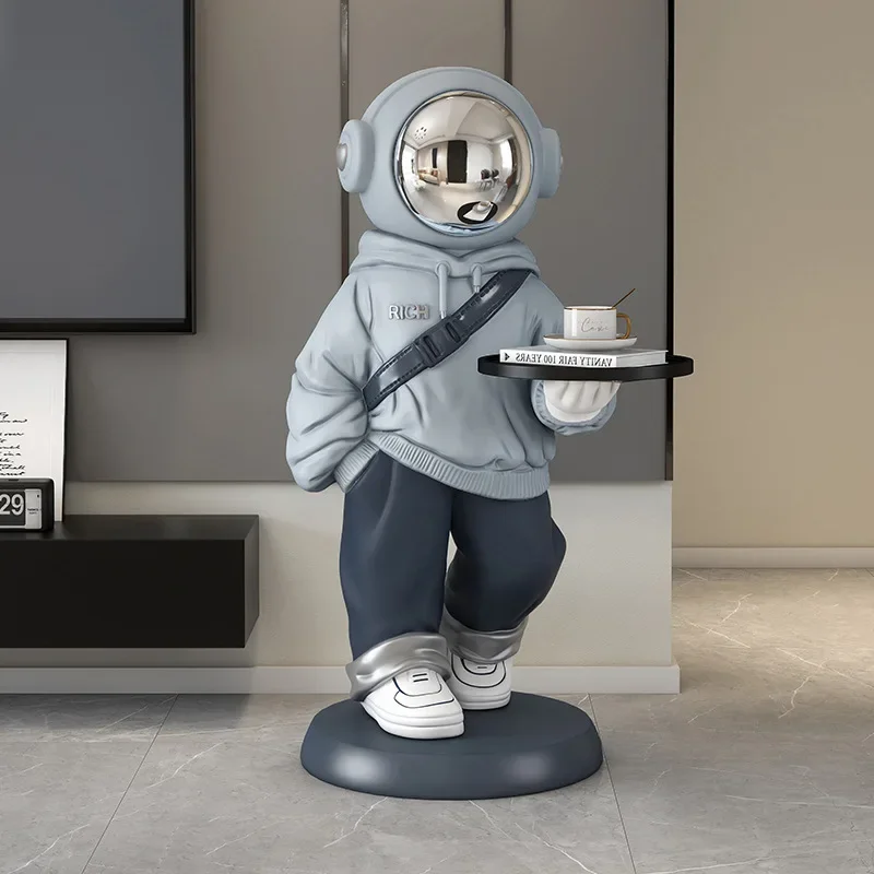 Creative Home Living Room Large Landing Decorations Housewarming Gifts Astronaut 3D Tray Decoration