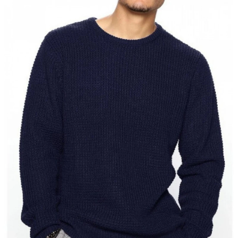 Bild 5: 2026 männer Gestrickte Pullover Frühling Herbst Männer Casual Warme Pullover Männer Einfarbig Rundhals Pullover Männlich Strickwaren Kleidung