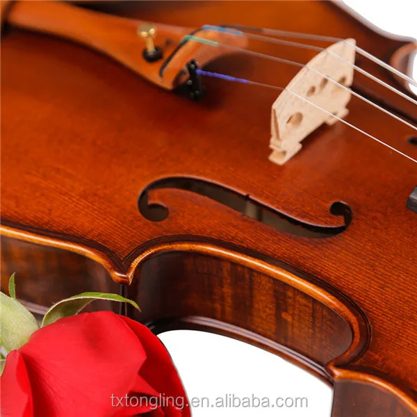 

Advanced 4/4 Full Size Acoustic Violin Premium Solid Wood Stringed Instrument For Student Beginners Practice Play Help