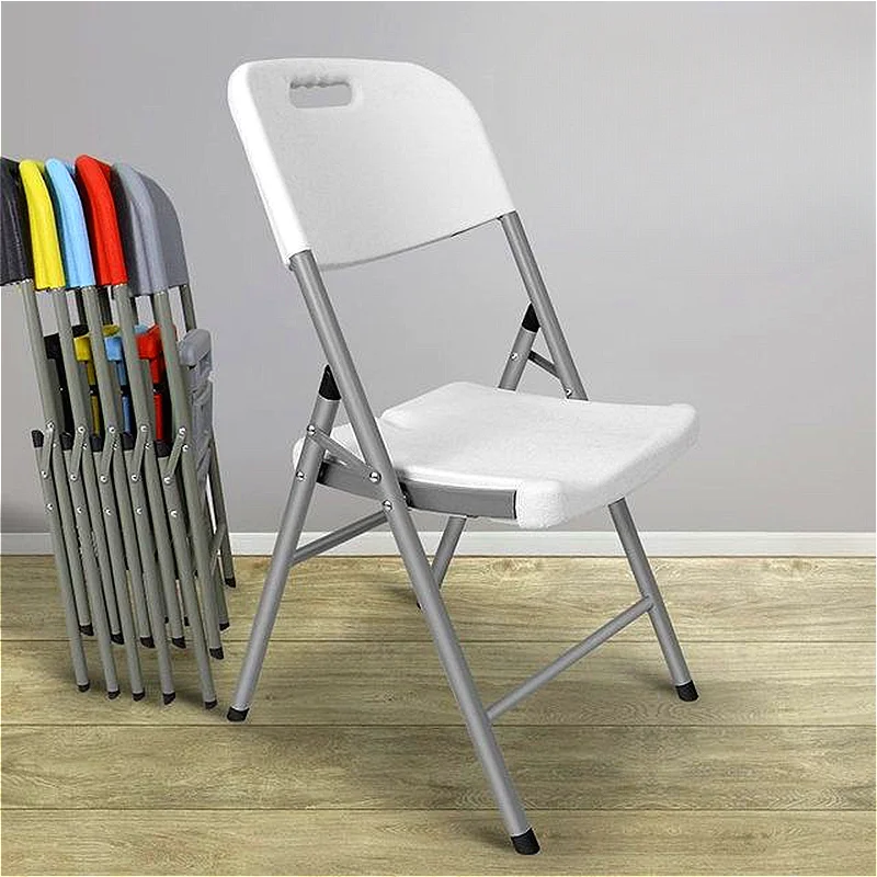 

Modern Simple Folding Dining Chair Relax Nordic Plastic Backrest Dining Chair Living Room Accent Home Furniture Sillas FYDC