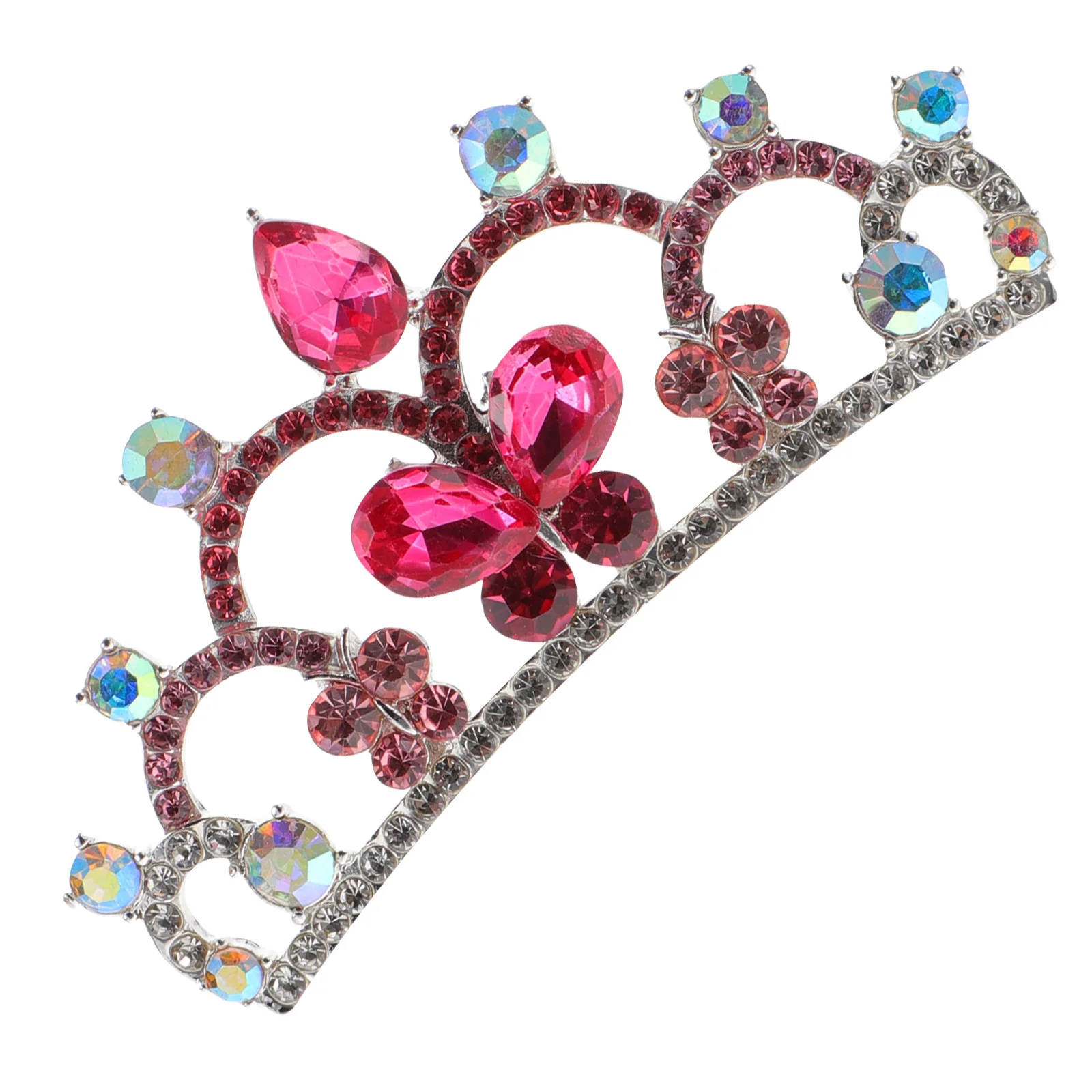 

Маленькая корона-расческа со стразами, тиара, аксессуар для волос на день рождения, диадемы, расческа для волос, головной убор на день рождения