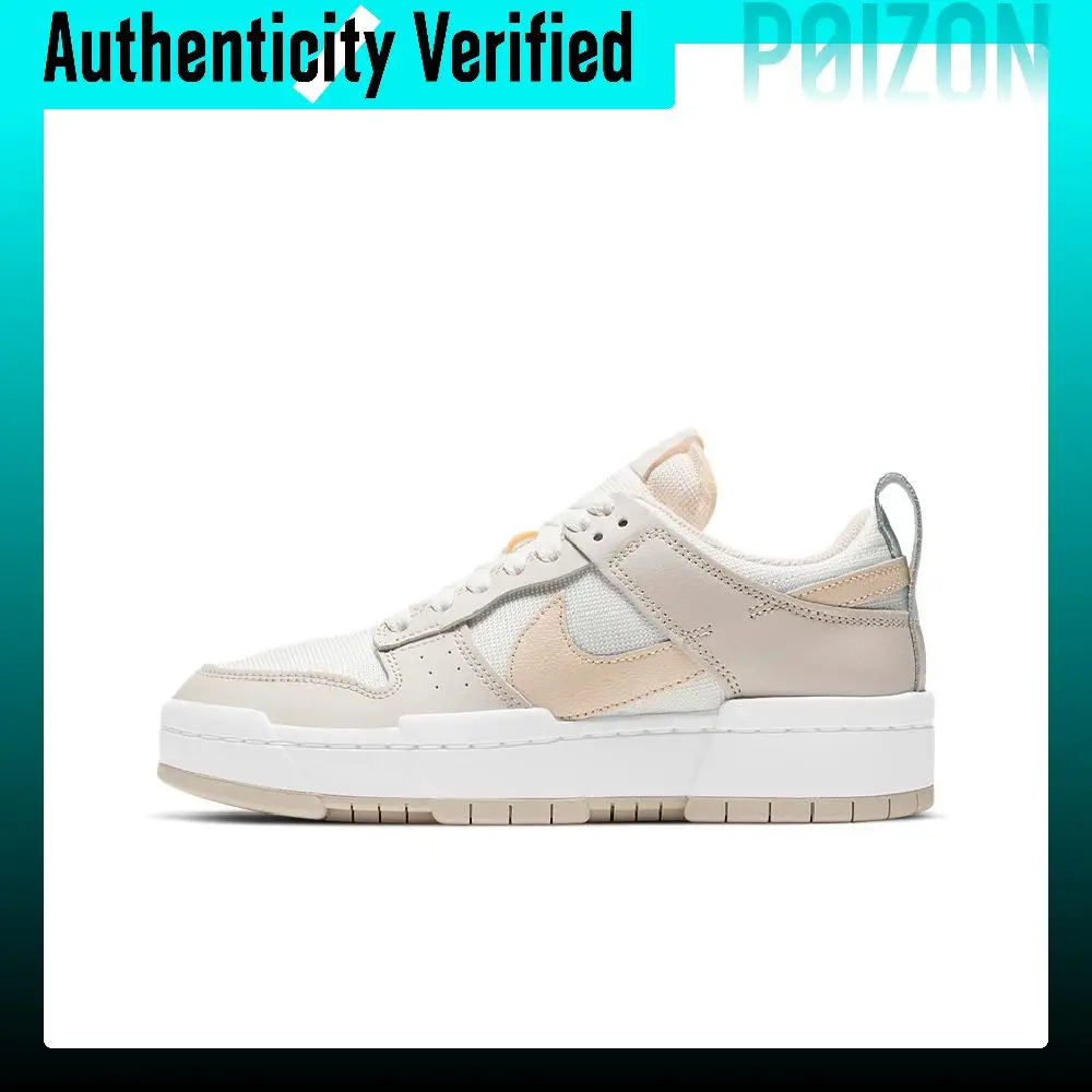 Nike Dunk Disrupt Skateboard Shoes Women's Low Top Light Pink/White CK6654-103
