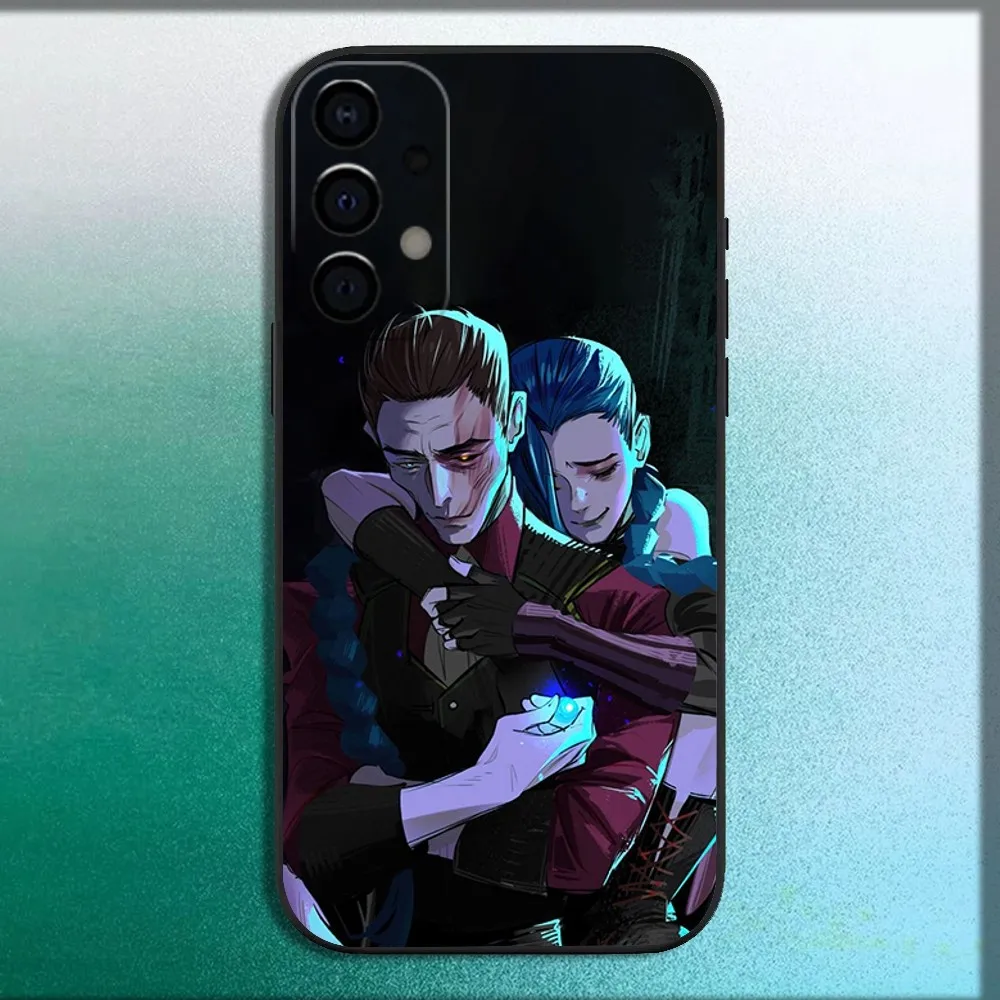 Coque de téléphone s-silco Arcane Jinx, étui noir souple pour Samsung Galaxy A13,A21s,A22,A31,A32,A52,A53,A71,A80,A91