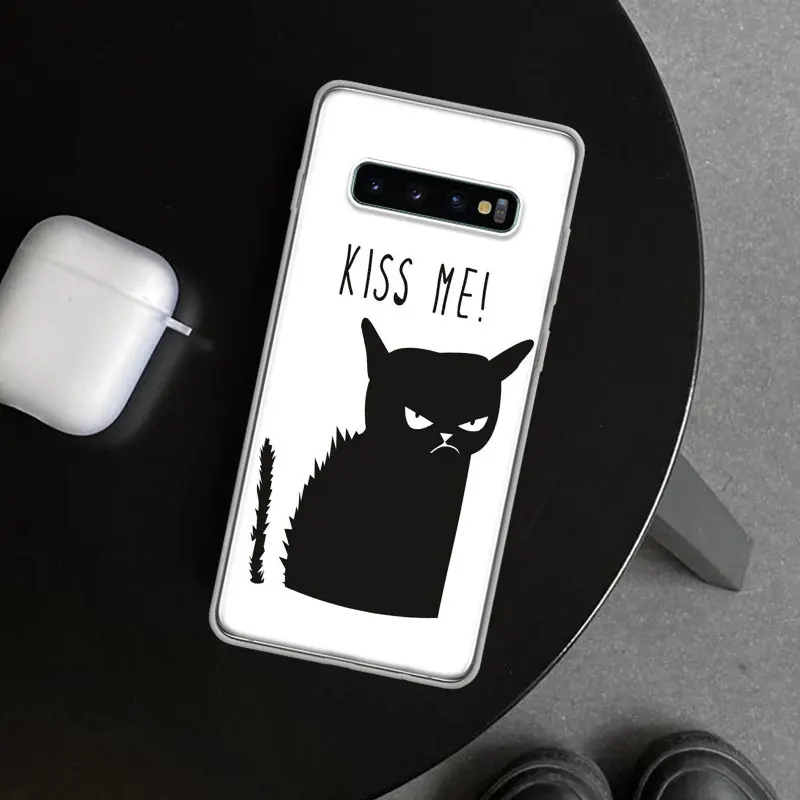 Cat Footprint Funny Paw Cute Phone Case Cover for Samsung Galaxy S23 S24 S25 Ultra S20 S21 FE S22 Plus S10 + Art Gift Print Coqu