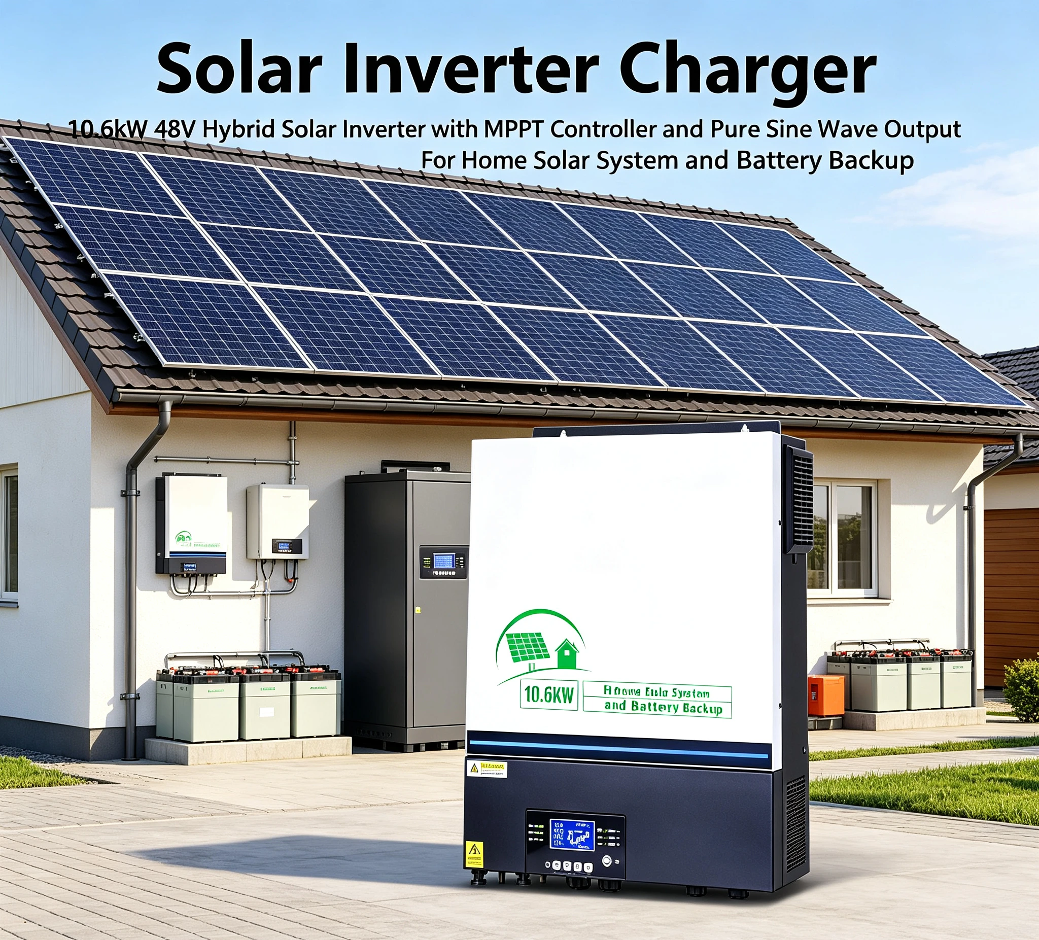 Mppt Charge Controller - 10.6KW 48V‑220V Solar Inverter All‑in‑One, Built‑in