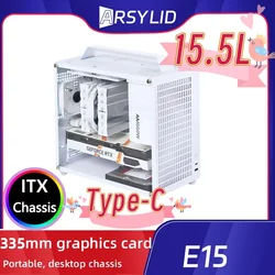 NIU E15 M-ATX Chassis 335mm Graphics Card 135mm Radiadtor ATX PSU 3.5