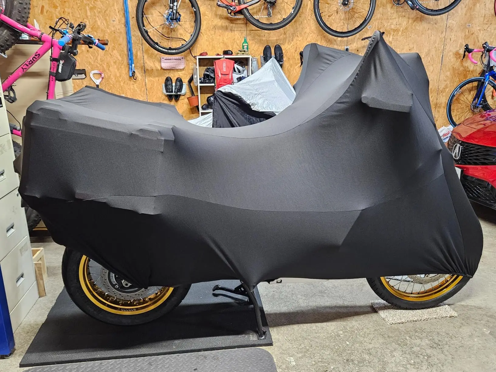 XL Size Elastic Cloth Bicycle & Motorcycle Rainproof Waterproof Dust Cover for Outdoor Use Comes with Bag-Factory Custom Product