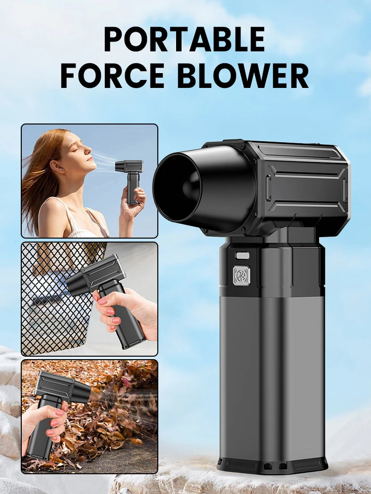 【توصيل سريع】110000 دورة في الدقيقة مروحة عنيفة منفاخ هواء قوي مكنسة غبار مكنسة كهربائية 30 وات شحن سريع رياح قوية 60 متر/ثانية 500 جرام دفع Tu