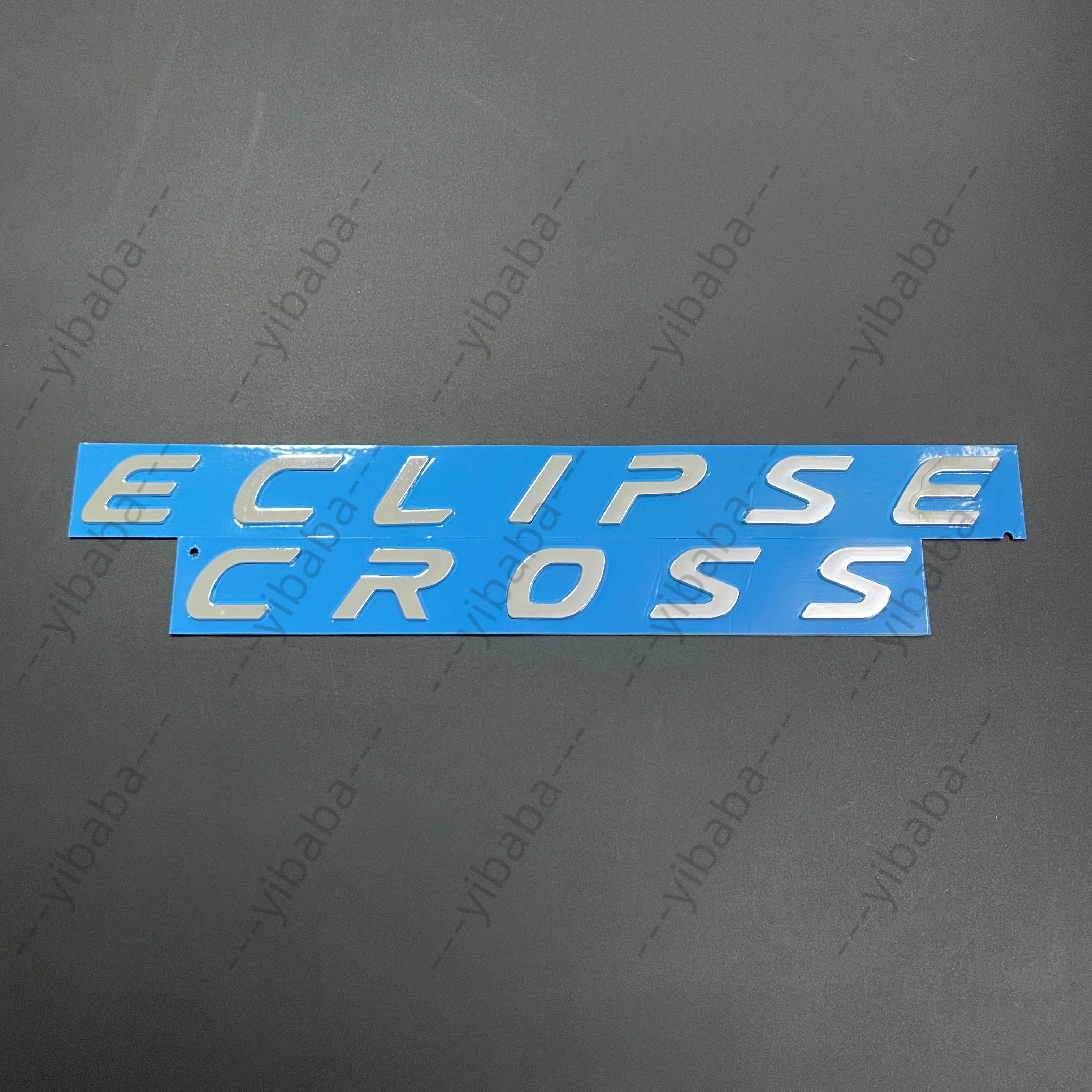 3D ECLIPSE CROSS Car Emblem Badge, Chrome Silver Gloss Black Gloss Red ABS Rear Trunk Side Fender Sticker For Mitsubishi Eclipse