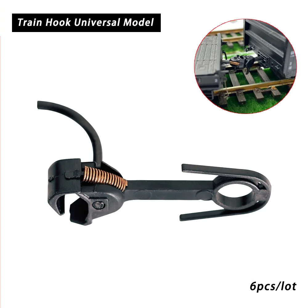 

HO Scale Model Electric Train Hook Knuckle Couplers For 1:87 Scale Model Trains Diorama Accessories 6Pcs/Lot