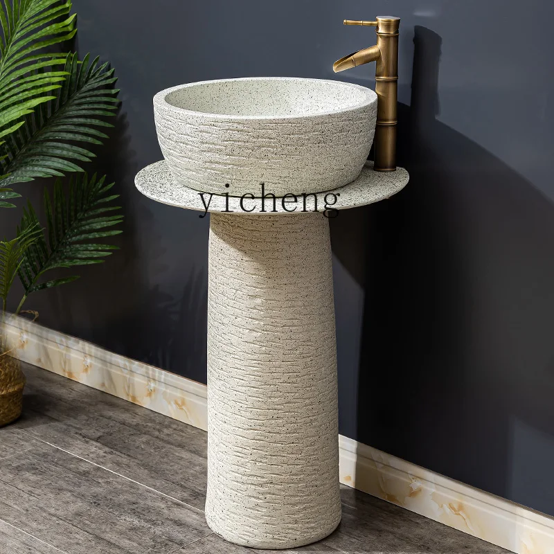 

LSL retro column wash basin villa balcony floor-to-ceiling wash basin