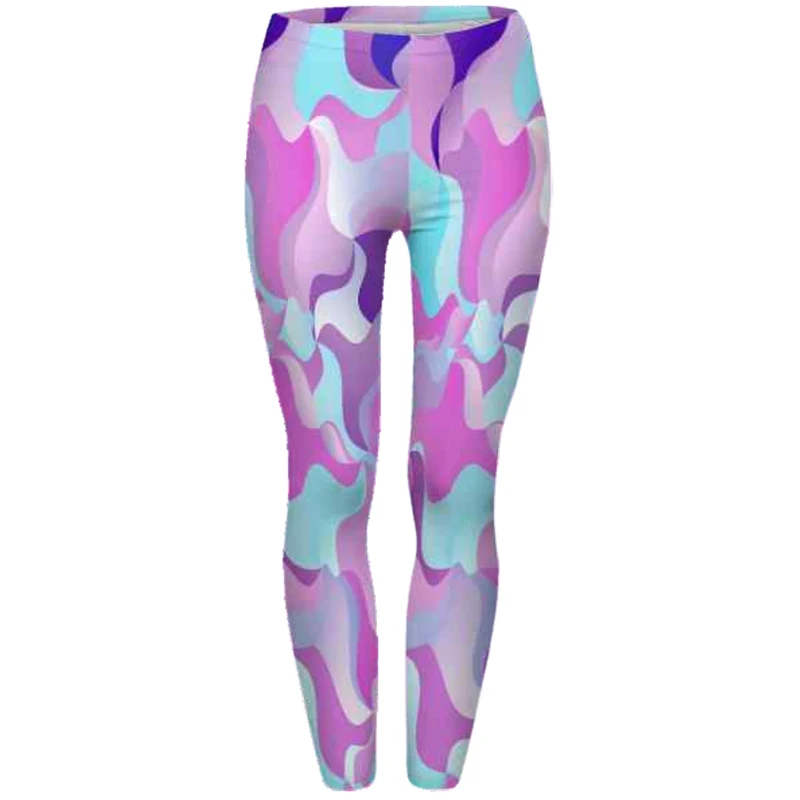 DeanFire Super Soft Stretch Leggings AZTEC ROUND OMBRE Print Fitness Legging Sexy Silm Legins High Waist Trouser Women Pants