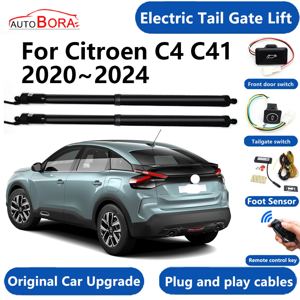 AutoBora Car Electric Tail Gate Lift System Power Liftgate Kit Auto Automatic Tailgate Opener for Citroen C4 C41 2020~2024