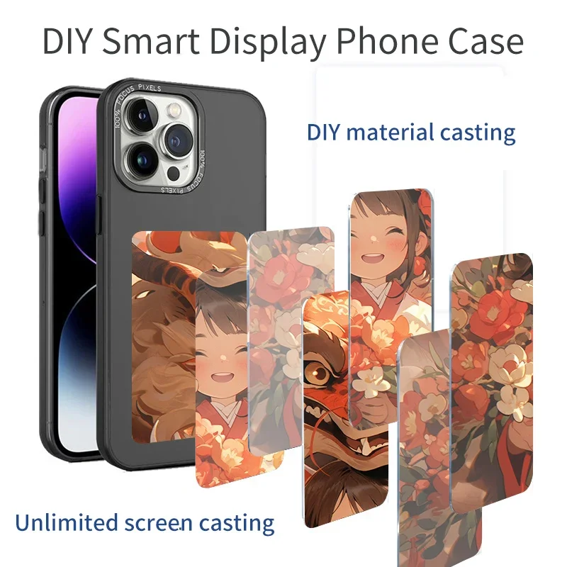 2024 Best Selling Phone Case Smart NFC Color ink Phone Case NFC Display Screen Phone Case for iPhone 15 Pro Max