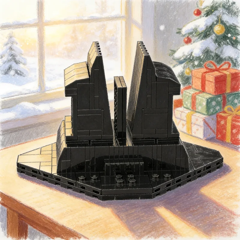 

187pcs MOC Starry Sky Wars Stand Vengeance Class Frigate Model Building Toy Blocks Festival Gifts Construction Idea Education