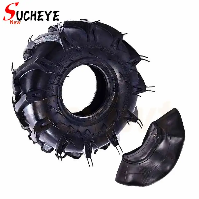 10 Inch Off Road Tyre 3.50/3.00-4 Pneumatic Inner Outer Tire For Lawnmower Motor Trolley Lawn Garden Tractor Rotary Tiller ATV