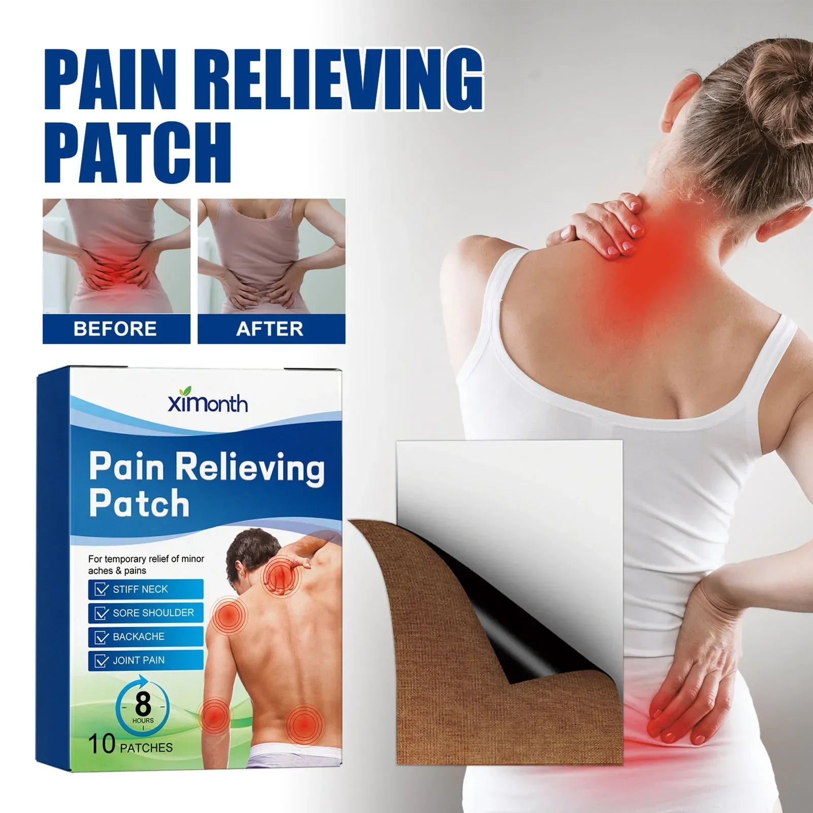 

40pcs Arthritis Pain Relieving Patch Soothes Sore Muscles Fatigue Relief Patches For Leg Cervical Spine Pain Treatment Stickers