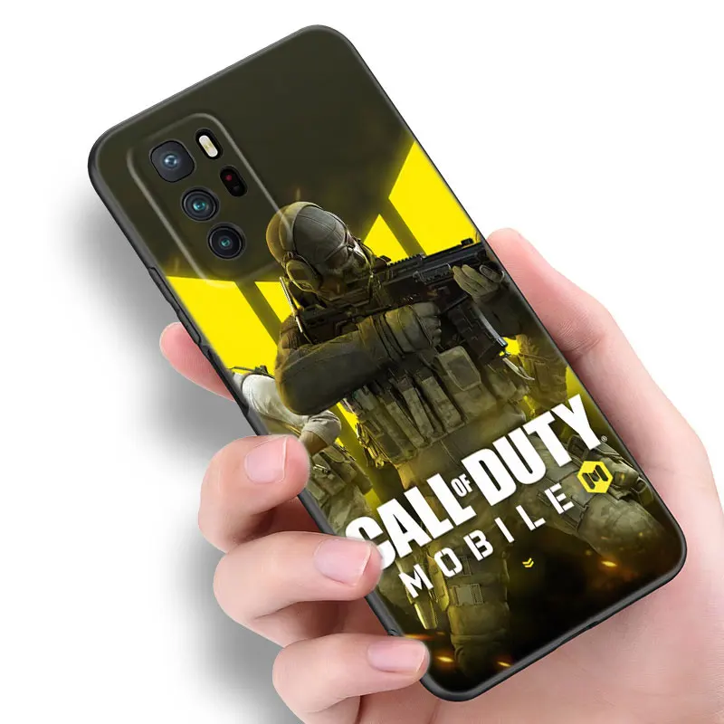 Heißes Spiel Call of Duty schwarz Silikon Handy hülle für Xiaomi Poco X3 X4 NFC F3 F4 GT F5 M3 M4 M6 X5 X6 Pro 5G C55 C65 M5