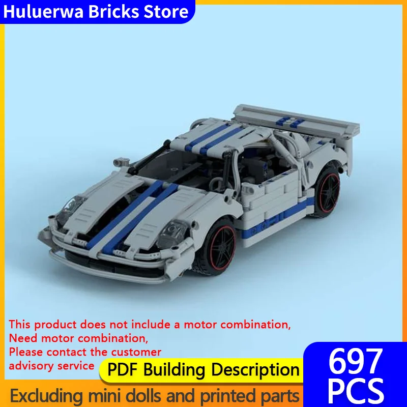 

Модель скоростного гоночного автомобиля MOC Building Bricks GT 40, верхний уровень спортивного автомобиля, модульная технология, подарки, праздник, сборка, детский игрушечный костюм