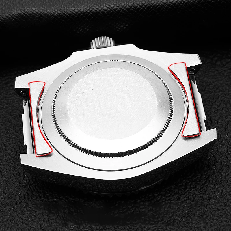 20mm 21mm Silver Gold Black Rose Solid Curved End Link Endlink For Daytona Watchband Rubber Leather steel head grain Cephalomere