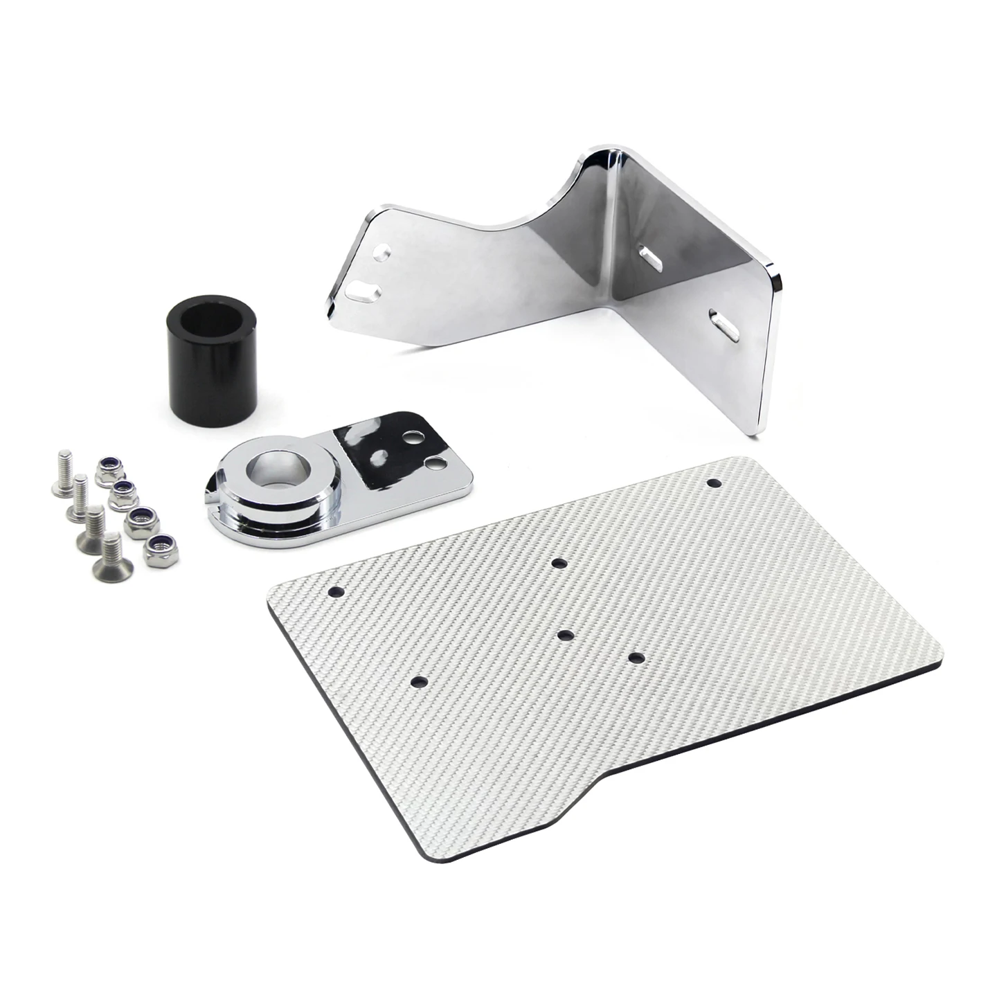 

Aluminum Alloy Side Mounted Design Black Chrome Left Side Licence Plate Bracket For Harleydavidson 18 Later Models