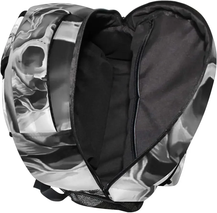 Backpacks Abstract Mexican Skull - Multi Function School College Canvas Book Bag Travel Hiking Camping Canvas Daypack