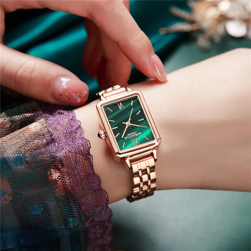 Fashion Trending Business Quartz Stainless Steel Women Dress Watch Casual Rose Gold Elegant Waterproof Women\'s Wrist Watch