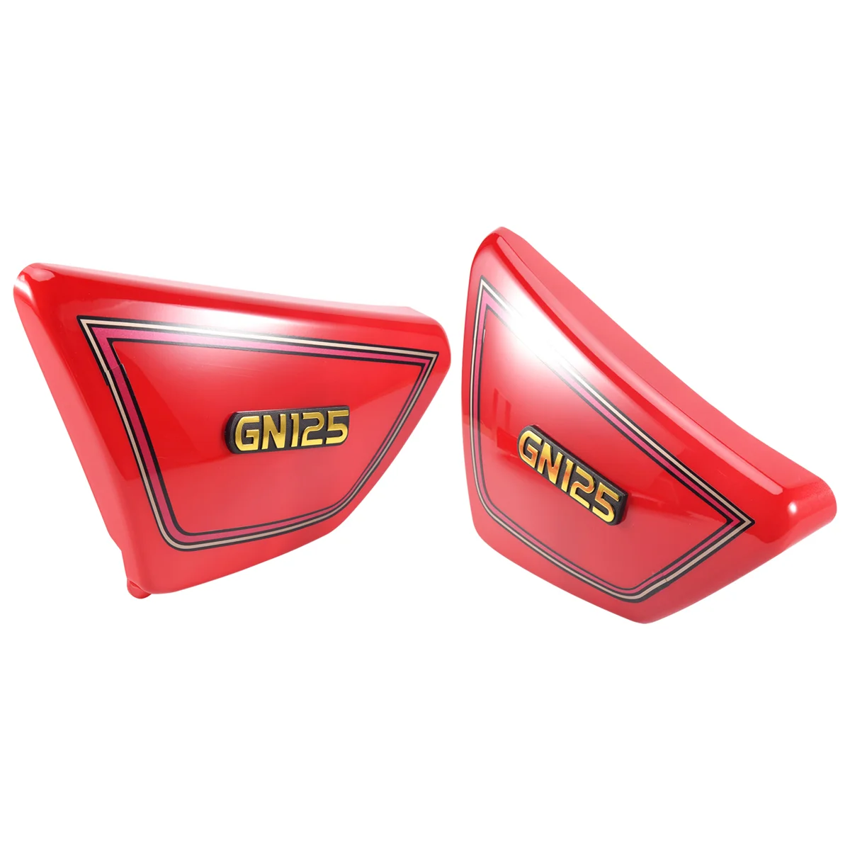 Red Motorcycle Battery Side Cover Frame Side Covers Panels for Suzuki GN125 GN 125