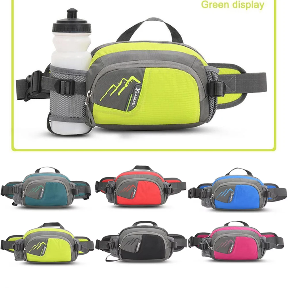 Running Waist Bag Sports Belt Purse Outdoor Fanny Pack With Water Bottle Holder Waterproof Phone Bag for Jogging for Hydration image 2