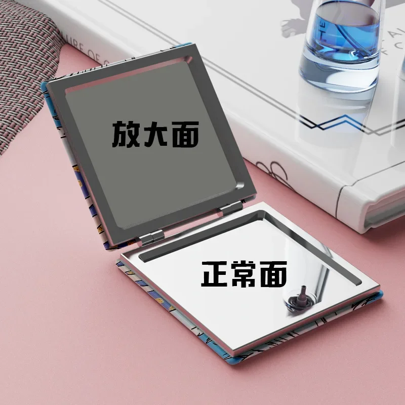 Hot Anime Jujutsu Kaisen Gojou Satoru Inumaki Toge Student Folding Mirror Cosplay Portable Makeup Mirror Kawaii Kids Gift Toys