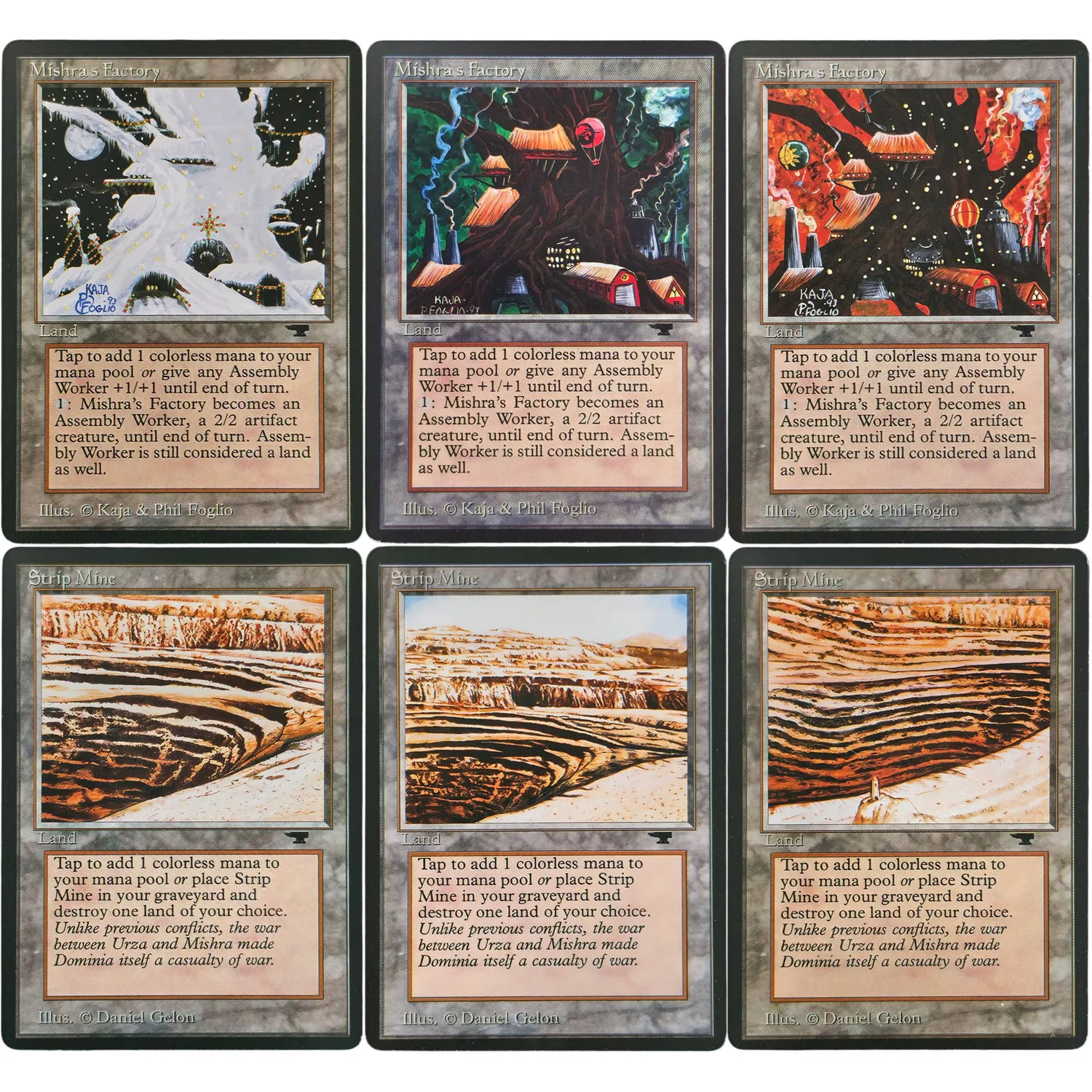 Коллекционные карты ATQ TCG Proxy: Английская версия Mishra's Factory # 80c # 80b # Шахта 80d Стрип-Майн # 82a # 82b # Игровая карта 82c (обычная)