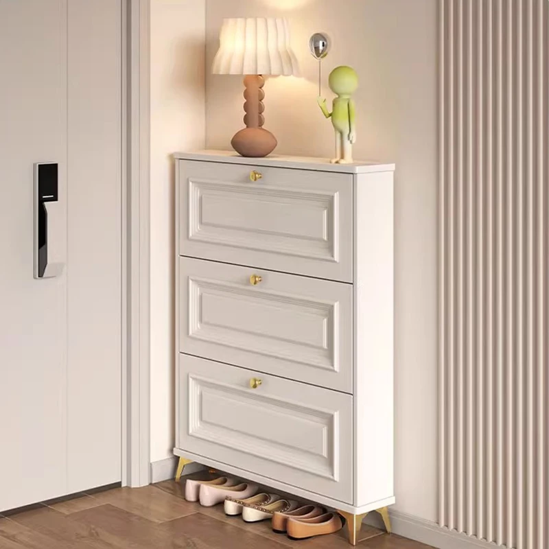 رف أحذية منظف للأدراج، منظم تطهير خشبي ضيق، رف أحذية، خزانة تخزين، أثاث مدخل Archivadores