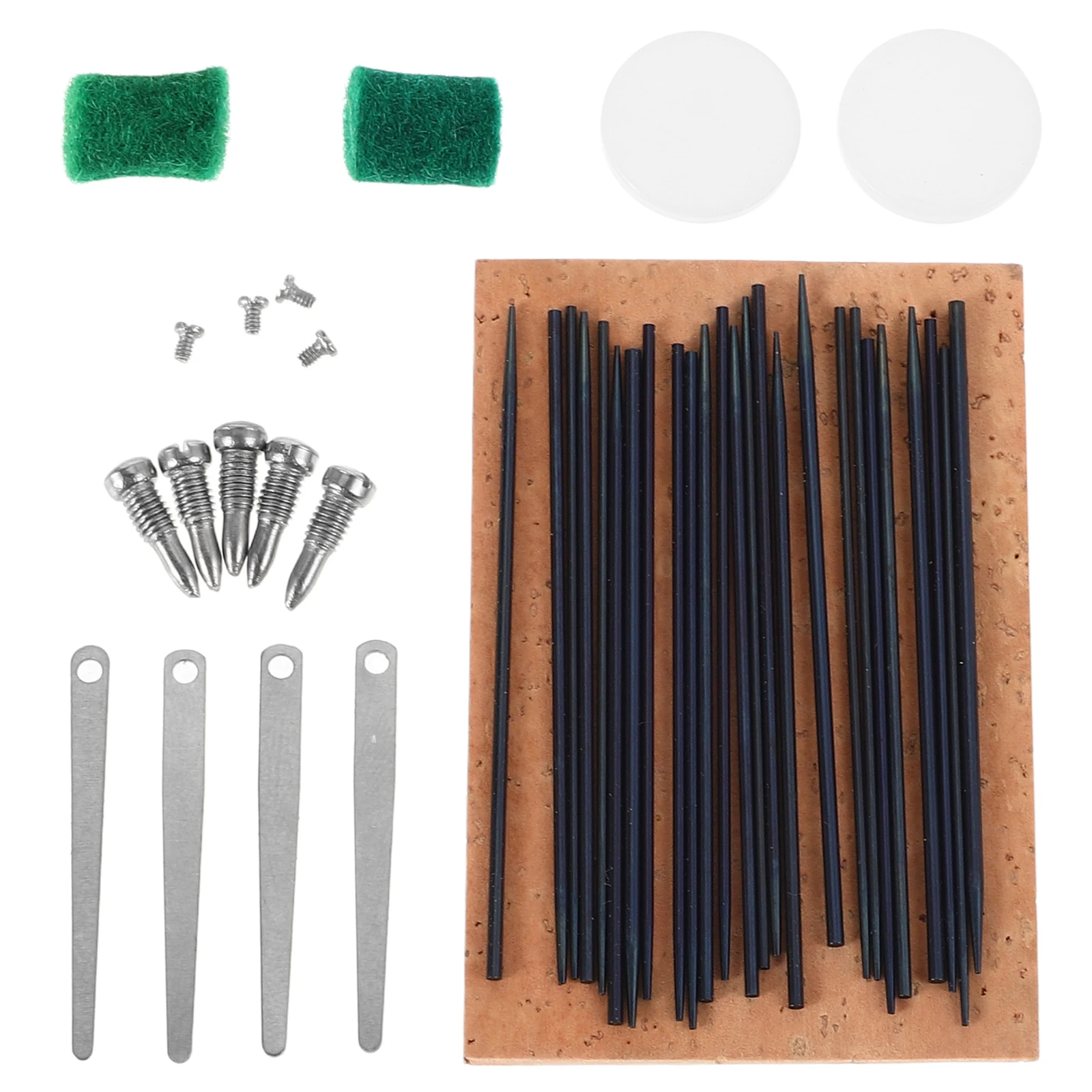 

1 set 1 Set Saxophone Repair Kit Wood Metal Tools Cork Reeds Leak Proof Portable Universal Kit For Alto Clarinet Wind Instrument