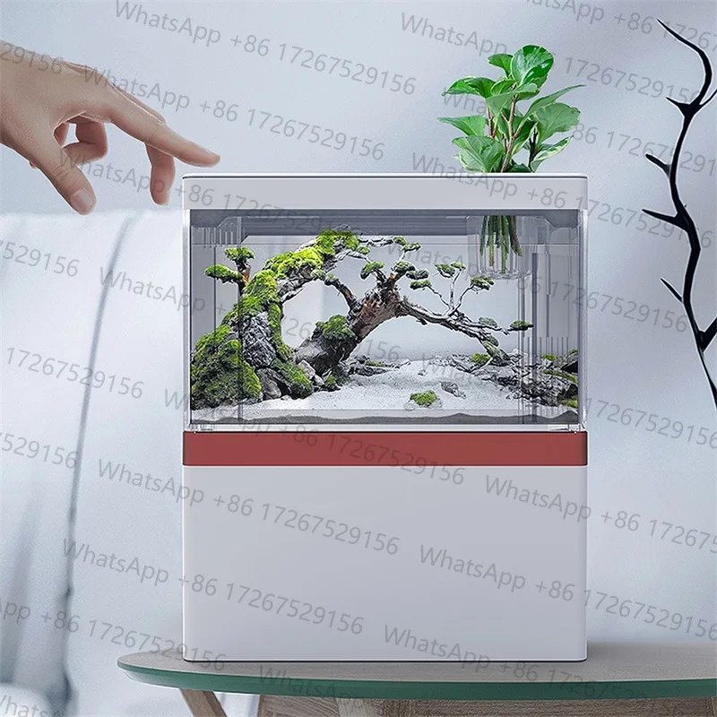 Mini Fashionable Fish Home with Rounded Corners Small Fish tank Aquarium