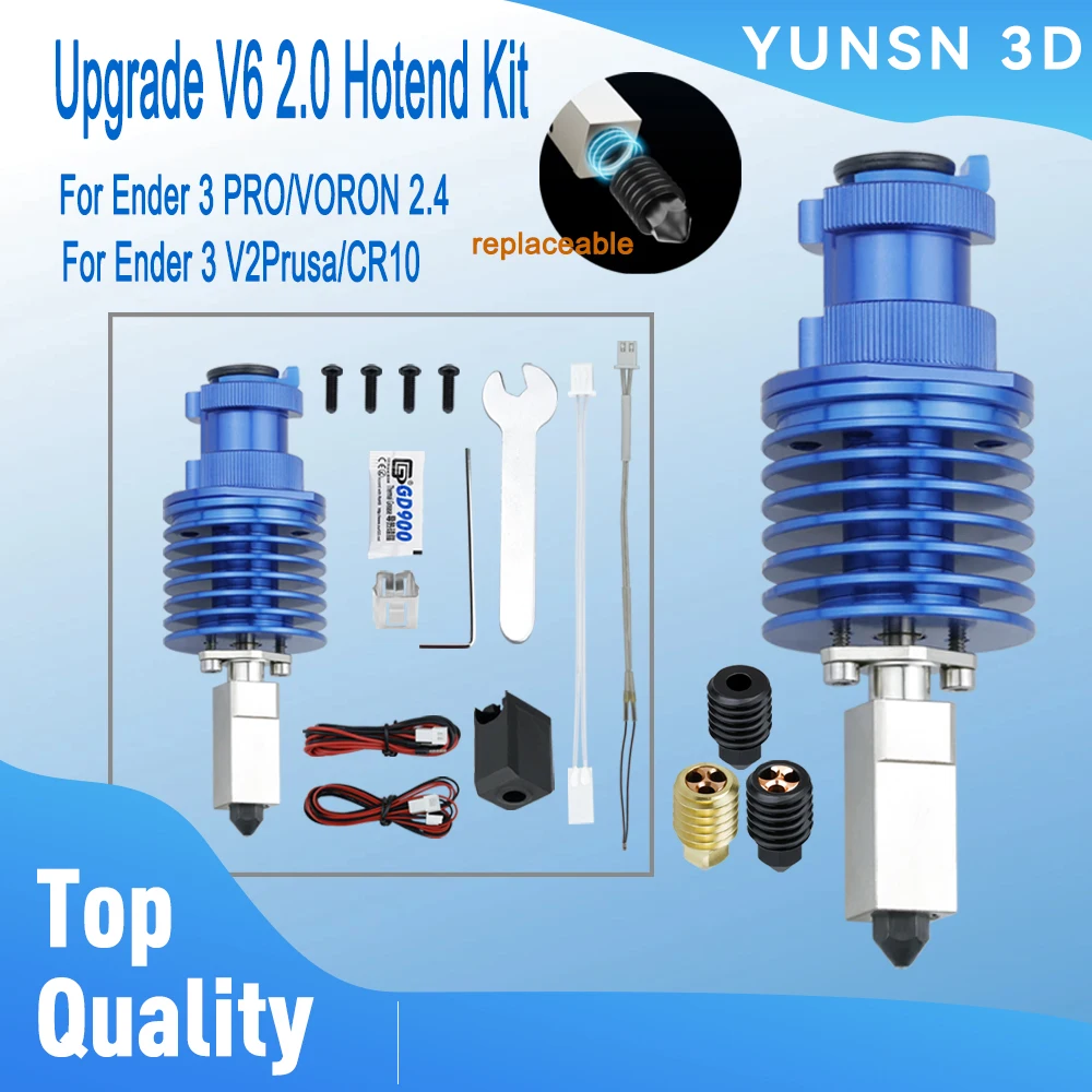 

Upgrade V6 Hotend Kit High Speed Print Head for Ender 3/Ender 3 PRO/VORON 2.4 Hi-End Extruder J-head for Prusa Ender 3 V2/CR10