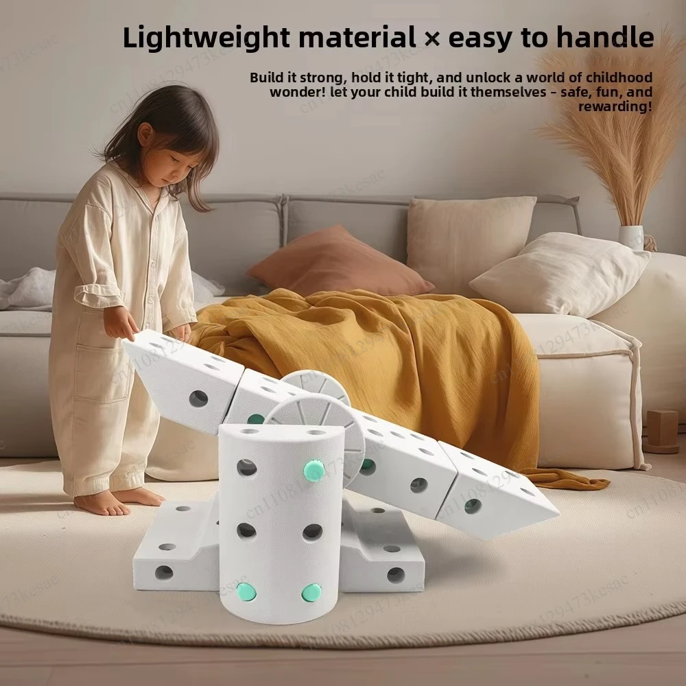 for  Foam Building Blocks Set Soft Non-Toxic DIY Sensory Integration Educational For Kids Kindergarten Home Early Learning