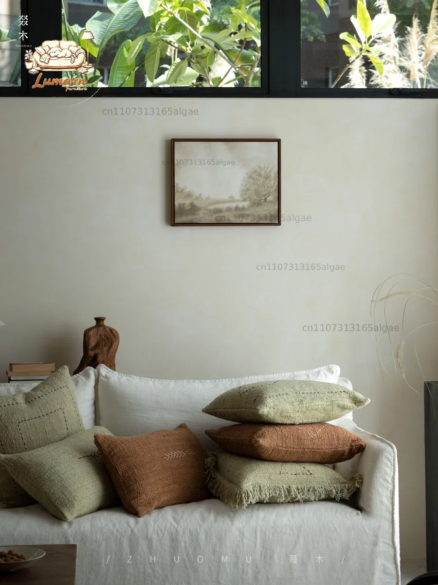 Aomu | Qingjian Hug Pillow\Wabi-Sabi Vintage Style Square Pure
