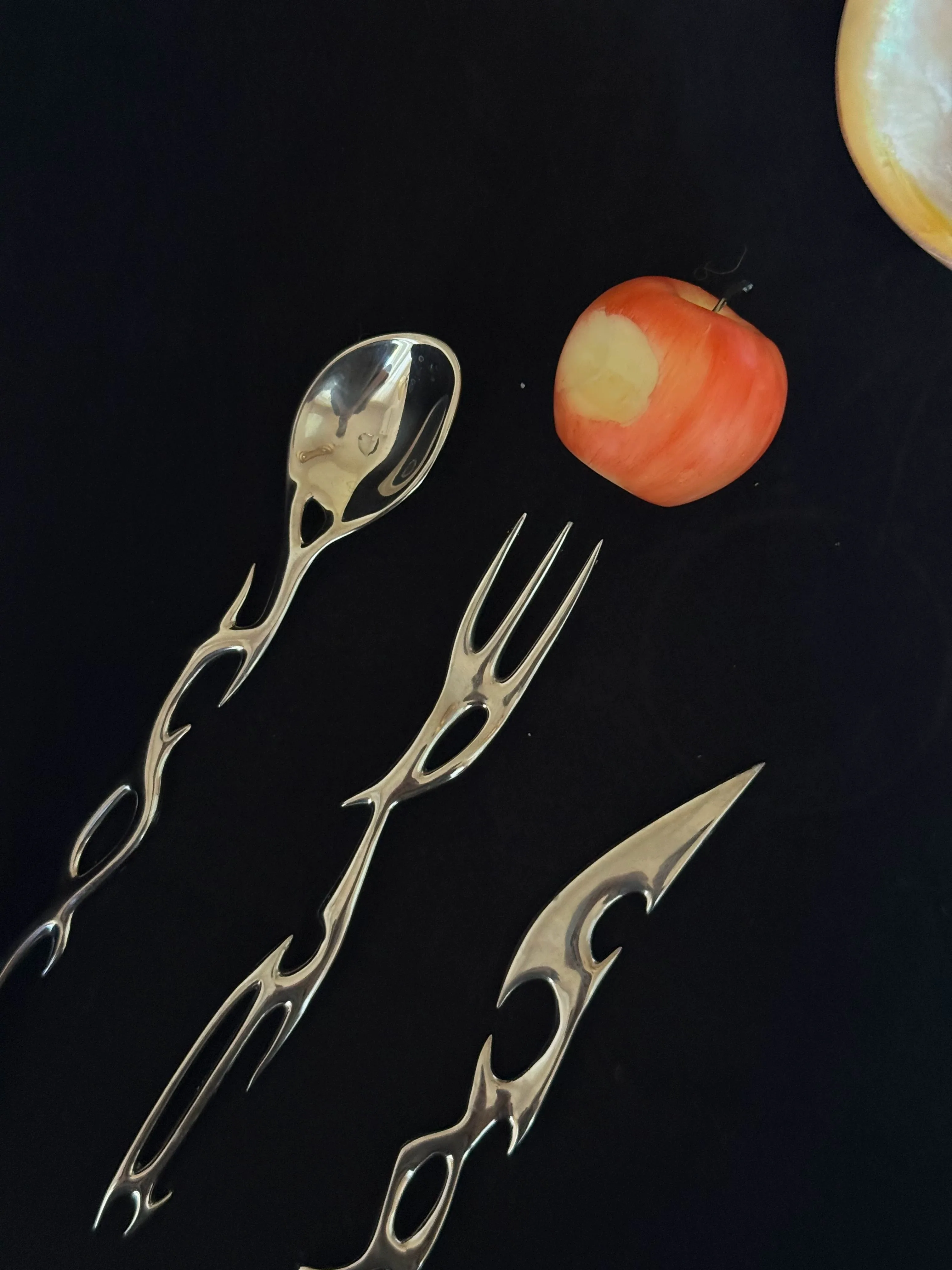 Acid Design Unique Western Cutlery Set Creative Knife Fork Spoon Aesthetic Tableware for Home Restaurant Decor