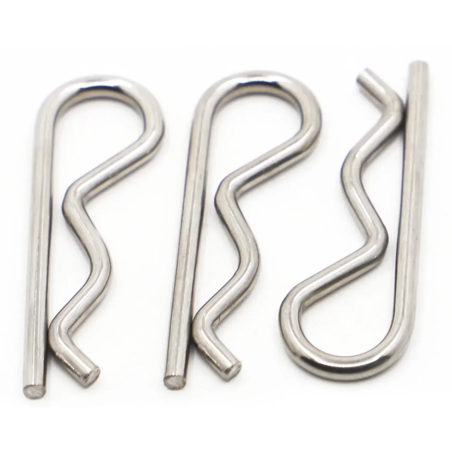 Stainless Steel R Type Spring Cotter Pin Wave Shape Split Clip Clamp Hair Tractor Pin for Car M1 M1.2 M1.6 M1.8 M2 M2.5 M3 M4 M5