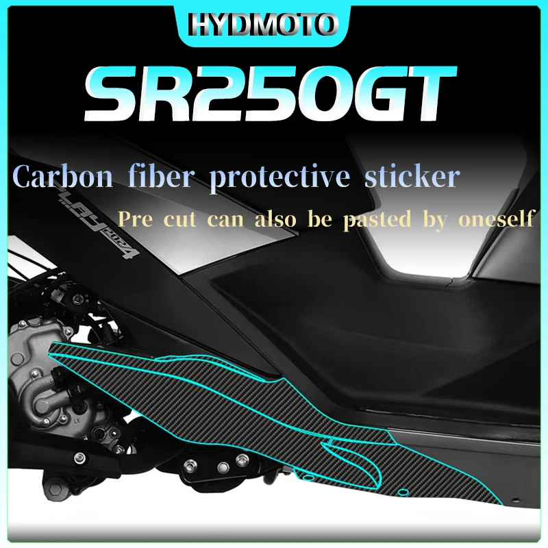 สติกเกอร์ตกแต่งตัวป้องกันคาร์บอนไฟเบอร์คาร์บอนสำหรับ SR250GT voge สติกเกอร์ตกแต่งฟิล์มกันน้ำอุปกรณ์เสริมในการดัดแปลง