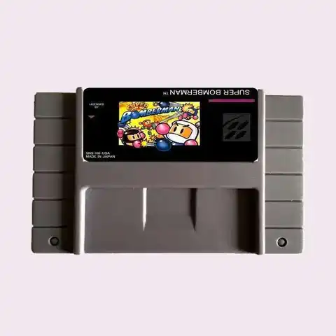 High Quality 16 Bit Super Bomberman NTSC Big Gray Game Card For USA Version Game Player
