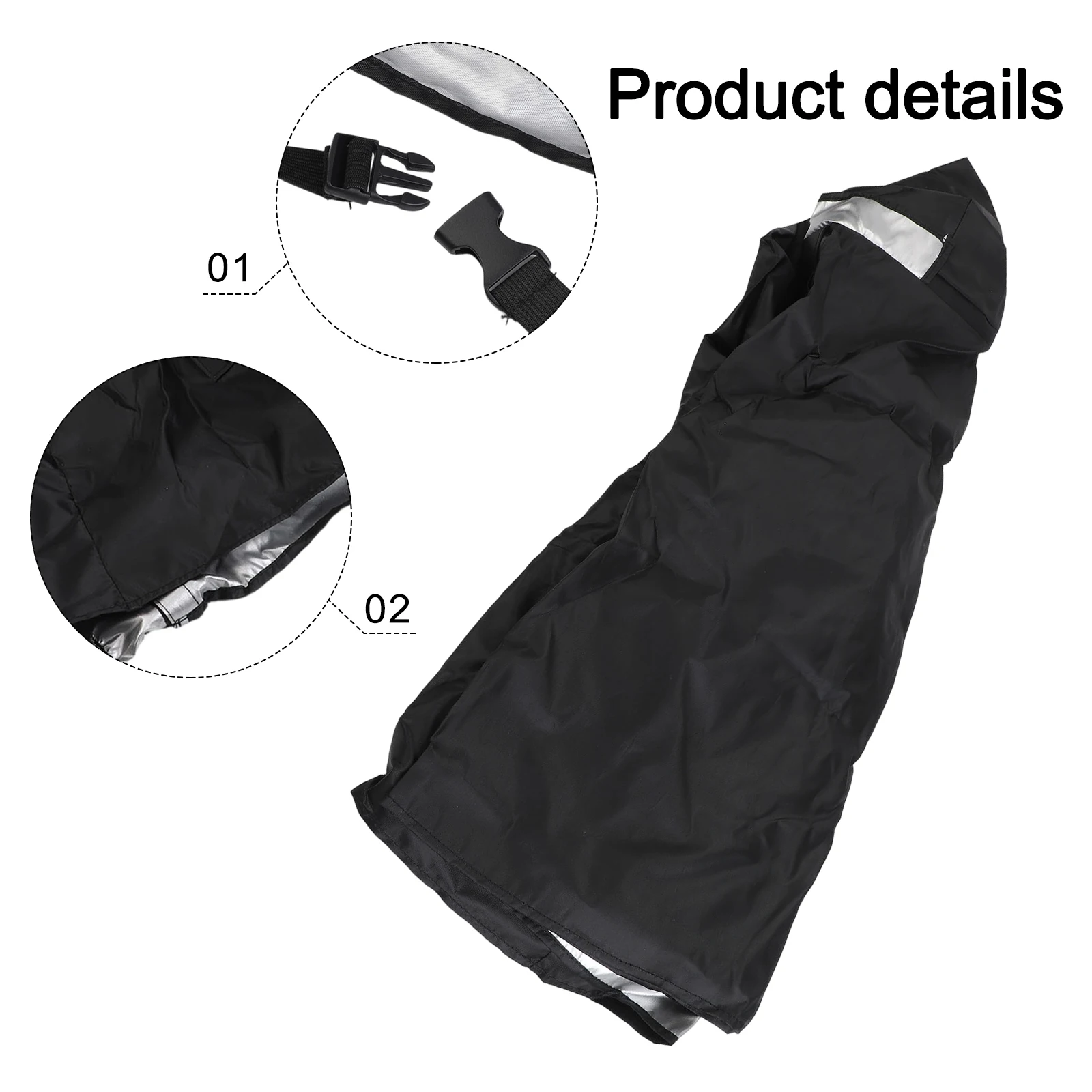 Sand Filter Pump Cover with Waterproof Oxford Fabric and UV Resistant Material Featuring Zipper and Secure Strap