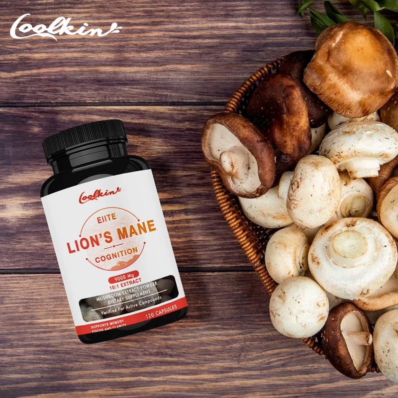 Organic Lion's Mane Capsules - Contains Lion's Mane Mushroom, Chaga, Reishi Mushroom for Focus and Cognitive Support