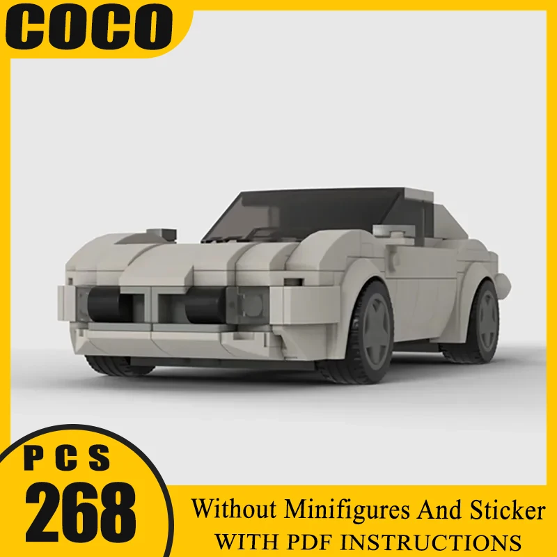 

Moc Building Bricks Super Sports Car Model Champion Speed Cars Technology Modular Blocks Construstion Toy DIY Set Assembly Gift