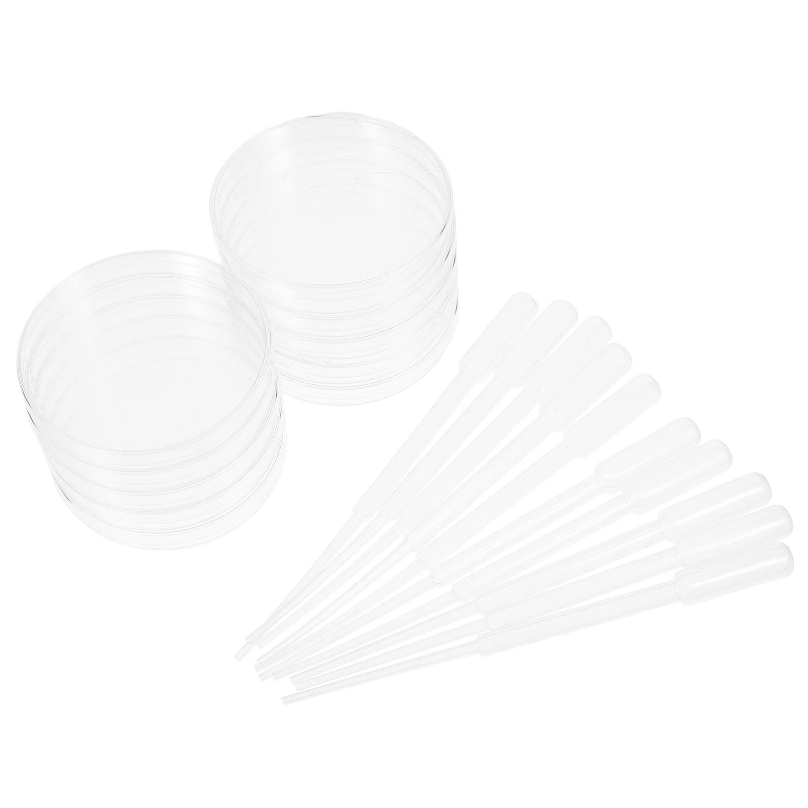 

Plastic Petri Dish Disposable Pipette Experiment Transfer Pipettes Clear