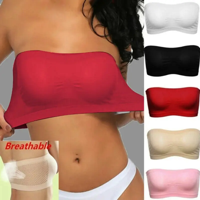 Women Sexy Strapless Bra Invisible Push Up Bras Underwear Seamless Solid Color Without Straps Bralette Lingerie Bras Bra Female